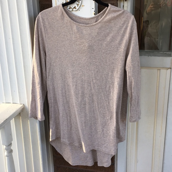 Joan Vass Tops - 2 for $20 Joan Vass Tan High Low Tunic